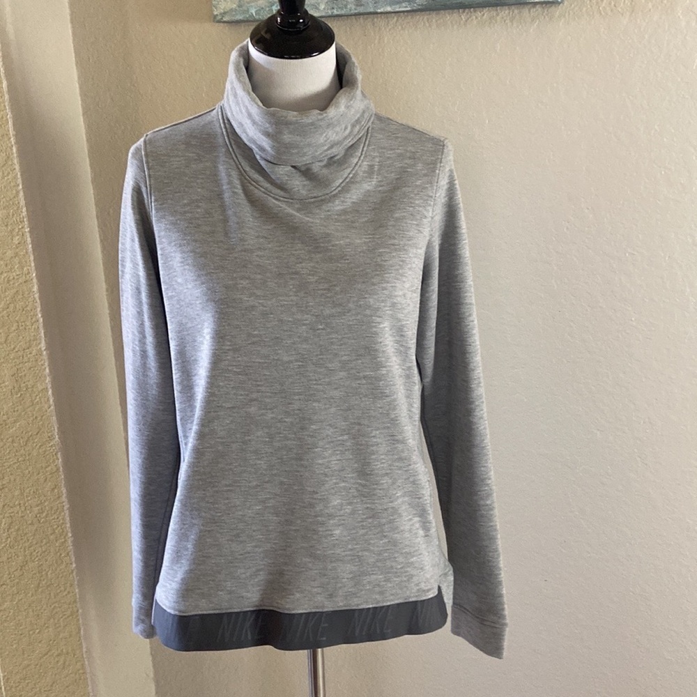 Nike Dri-fit grey Cowl Neck Sweatshirt Size M